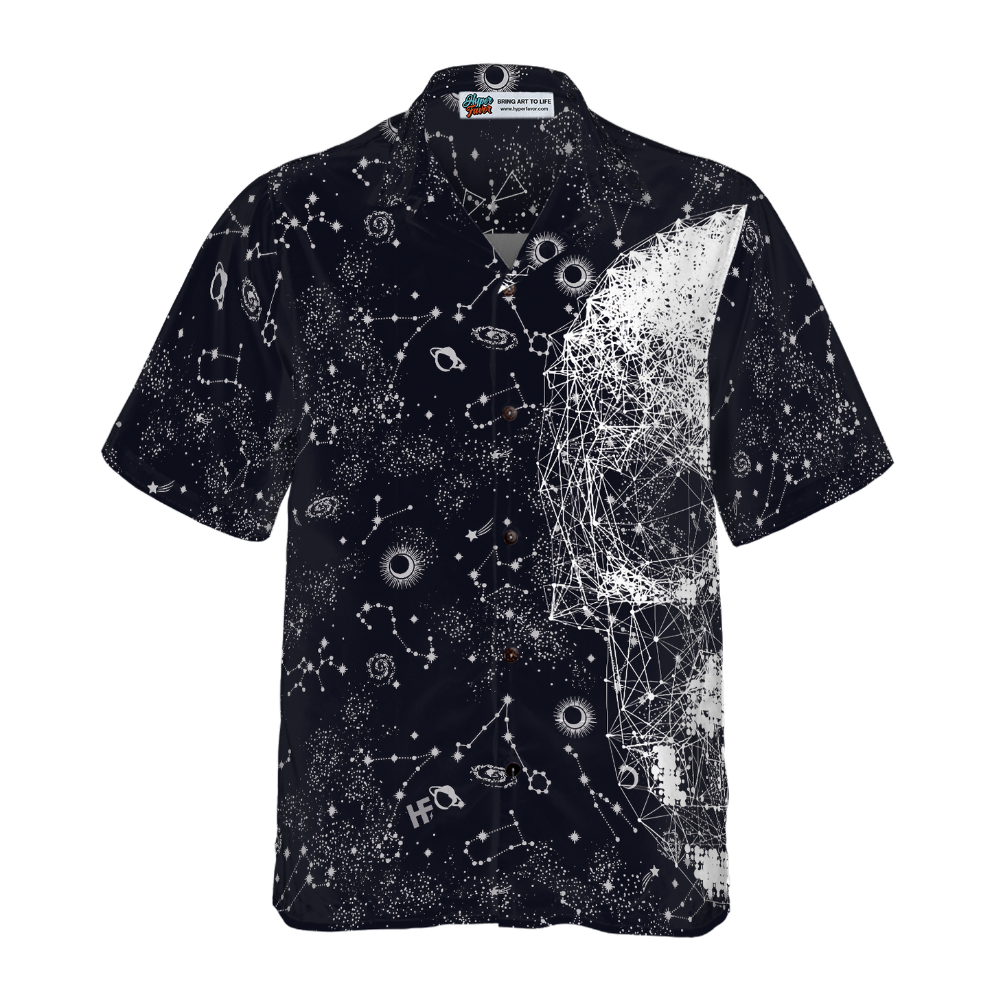 Skull Space Galaxy Constellation Hawaiian Shirt