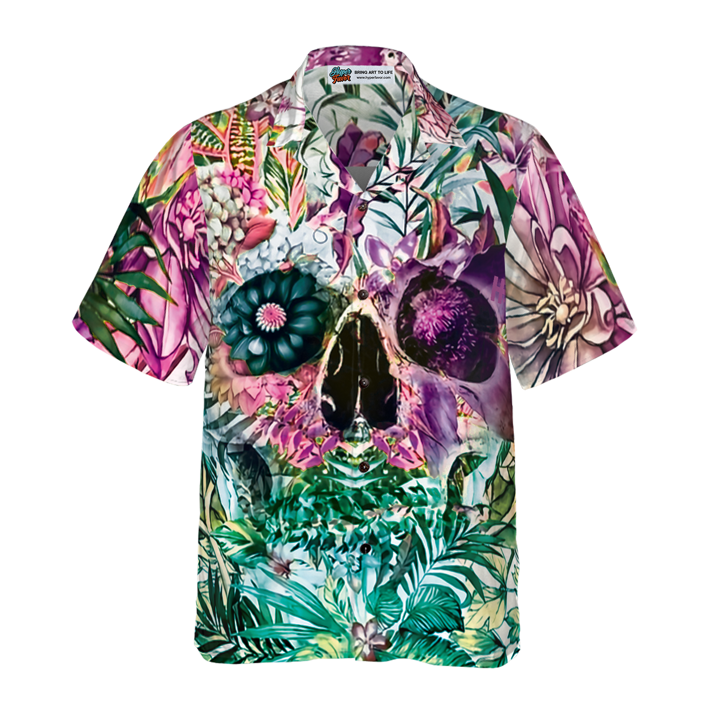 Summer Tropical Skull Pattern Hawaiian Shirt