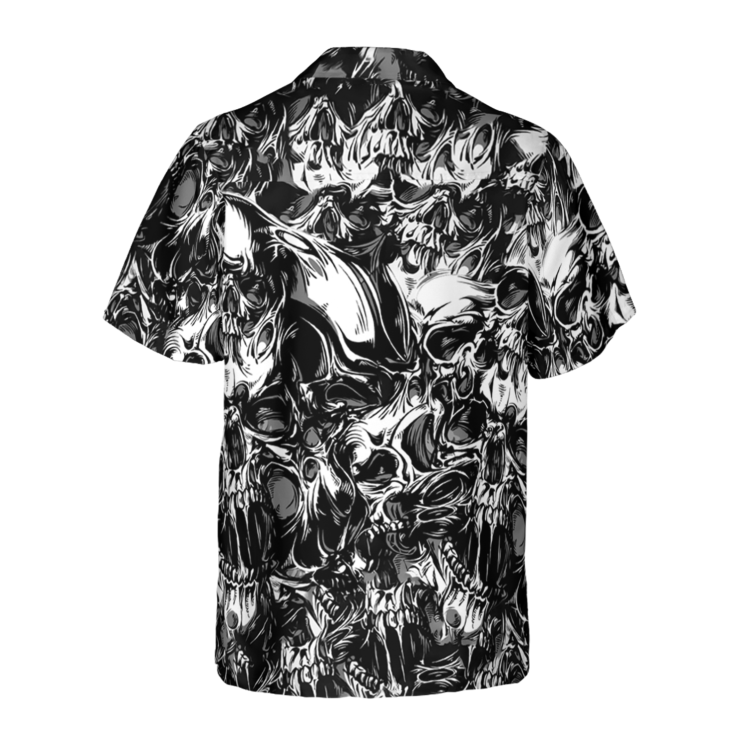 3D Skull Pattern Hawaiian Shirt